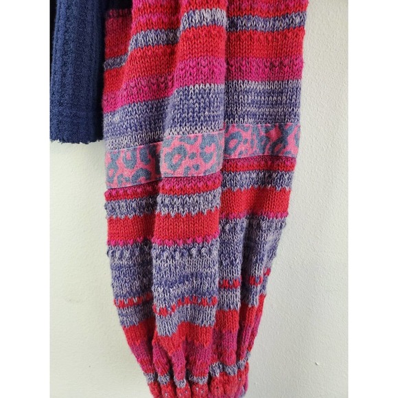 Free People Small Copenhagen Thermal Top Balloon Sleeve Oversized Waffle Knit - Picture 4 of 11